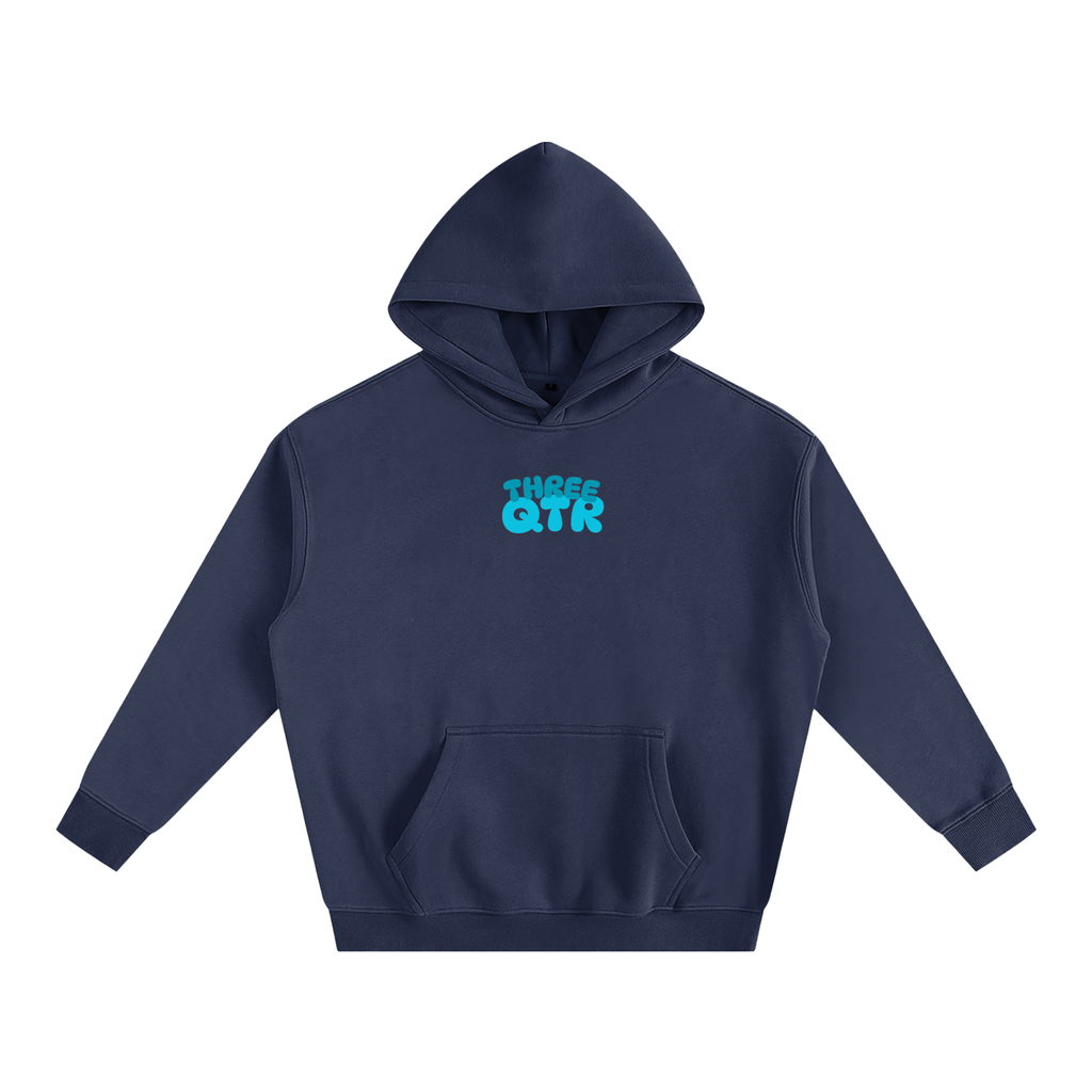 3QTR Oversize Fleeced Hoodie