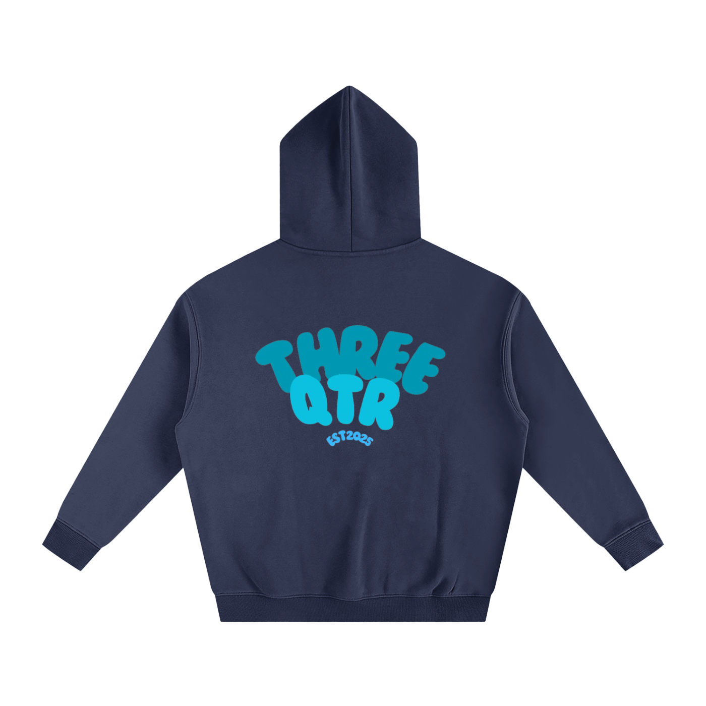 3QTR Oversize Fleeced Hoodie