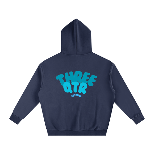 3QTR Oversize Fleeced Hoodie