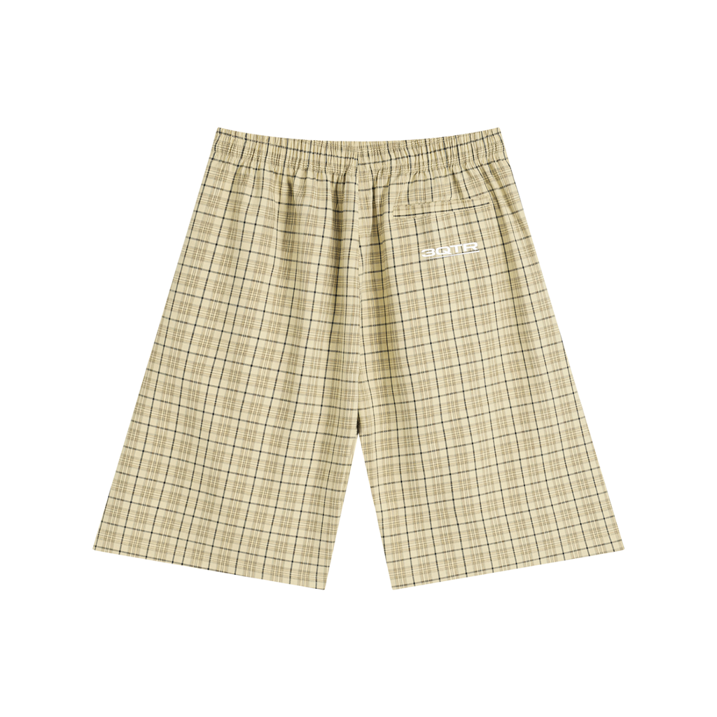 3QTR Plaid Wide Leg Shorts