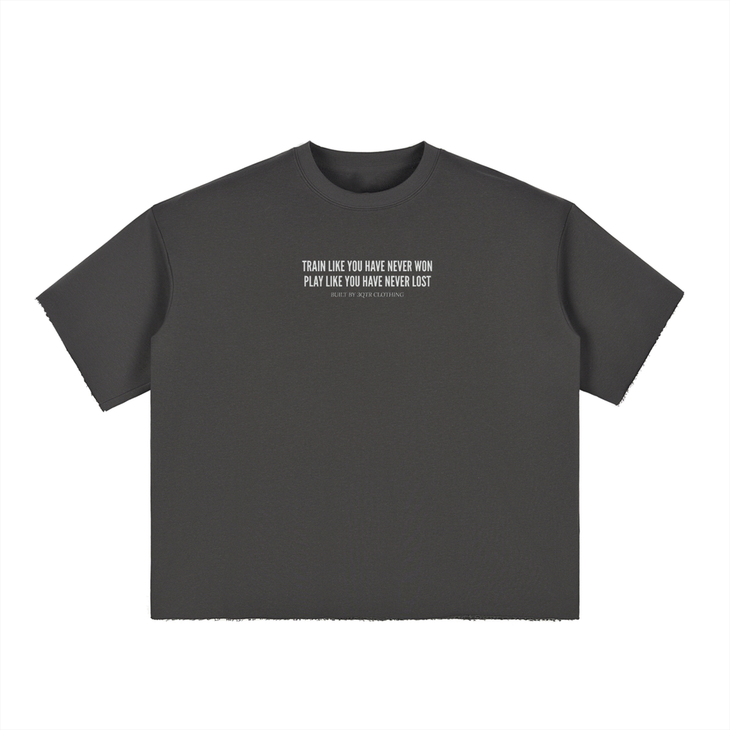 All In Or Nothing Boxy-Sleeve Raw-Edge T-Shirt