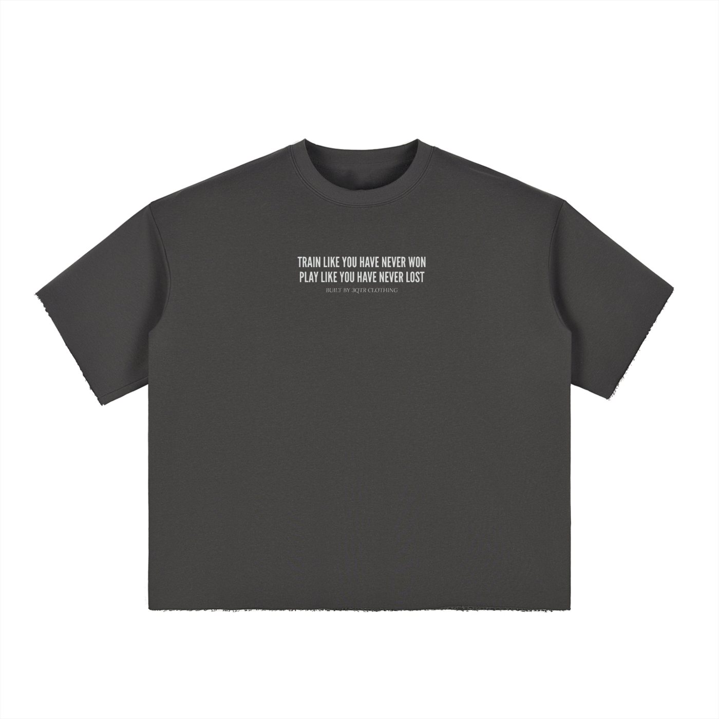 All In Or Nothing Boxy-Sleeve Raw-Edge T-Shirt