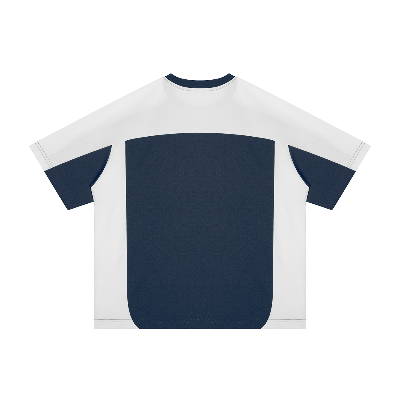 3QTR Unisex Color Block Loose T-Shirt