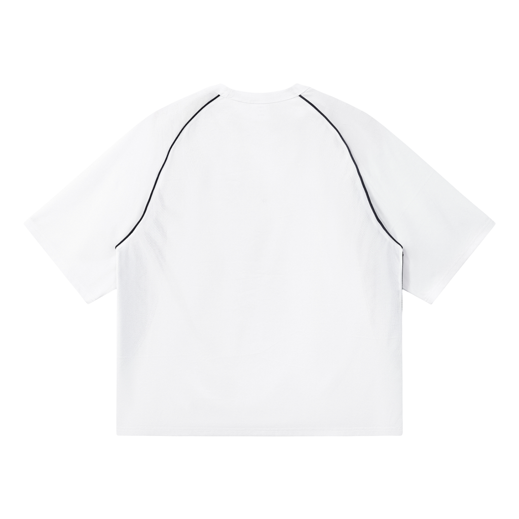 All In Or Nothing Contrast Piping Panel Tee