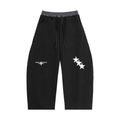 Plaid Waistband Barrel Sweatpants