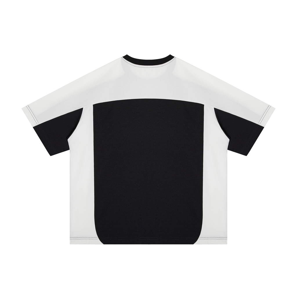 3QTR Unisex Color Block Loose T-Shirt