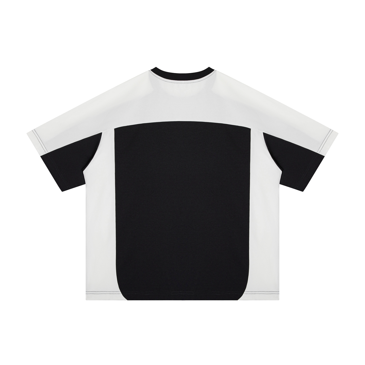 3QTR Unisex Color Block Loose T-Shirt