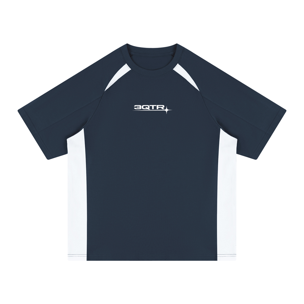 3QTR Contrast Panel Raglan T-Shirt