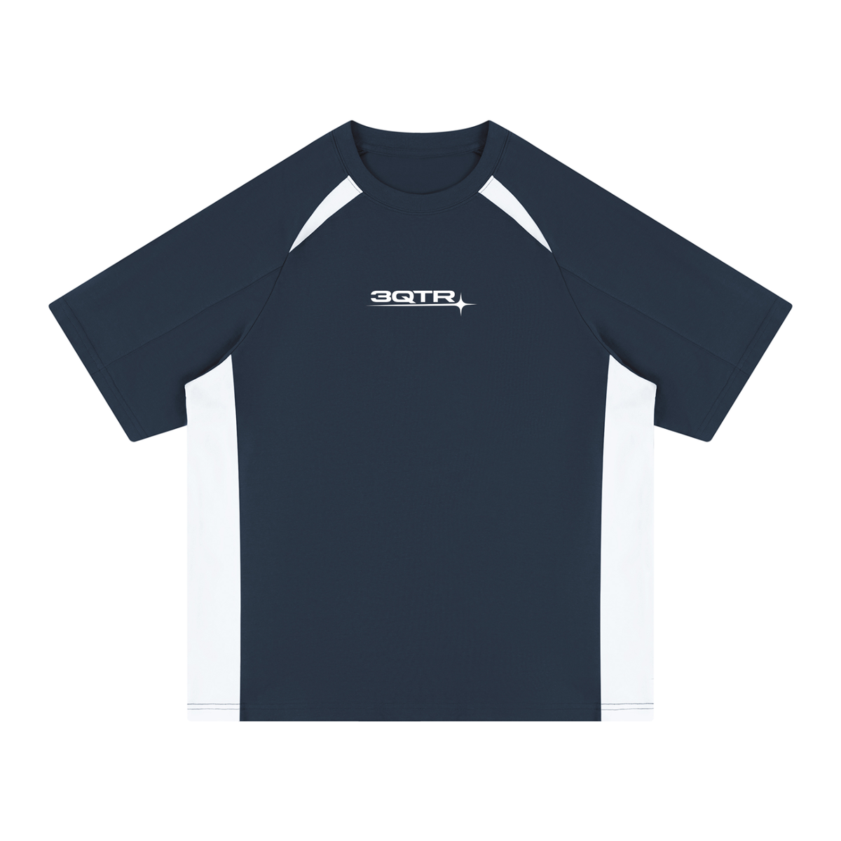 3QTR Contrast Panel Raglan T-Shirt