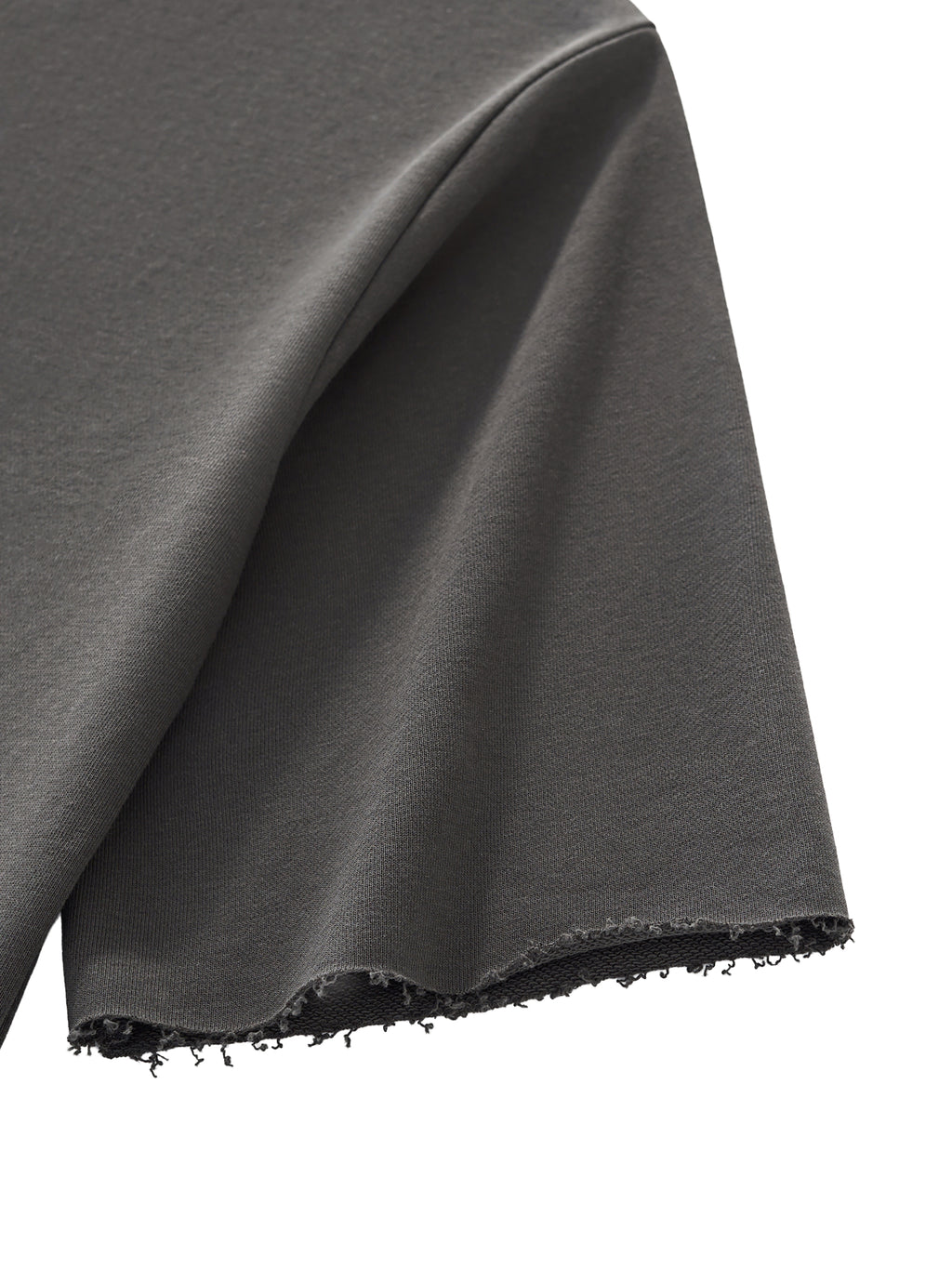 All In Or Nothing Boxy-Sleeve Raw-Edge T-Shirt